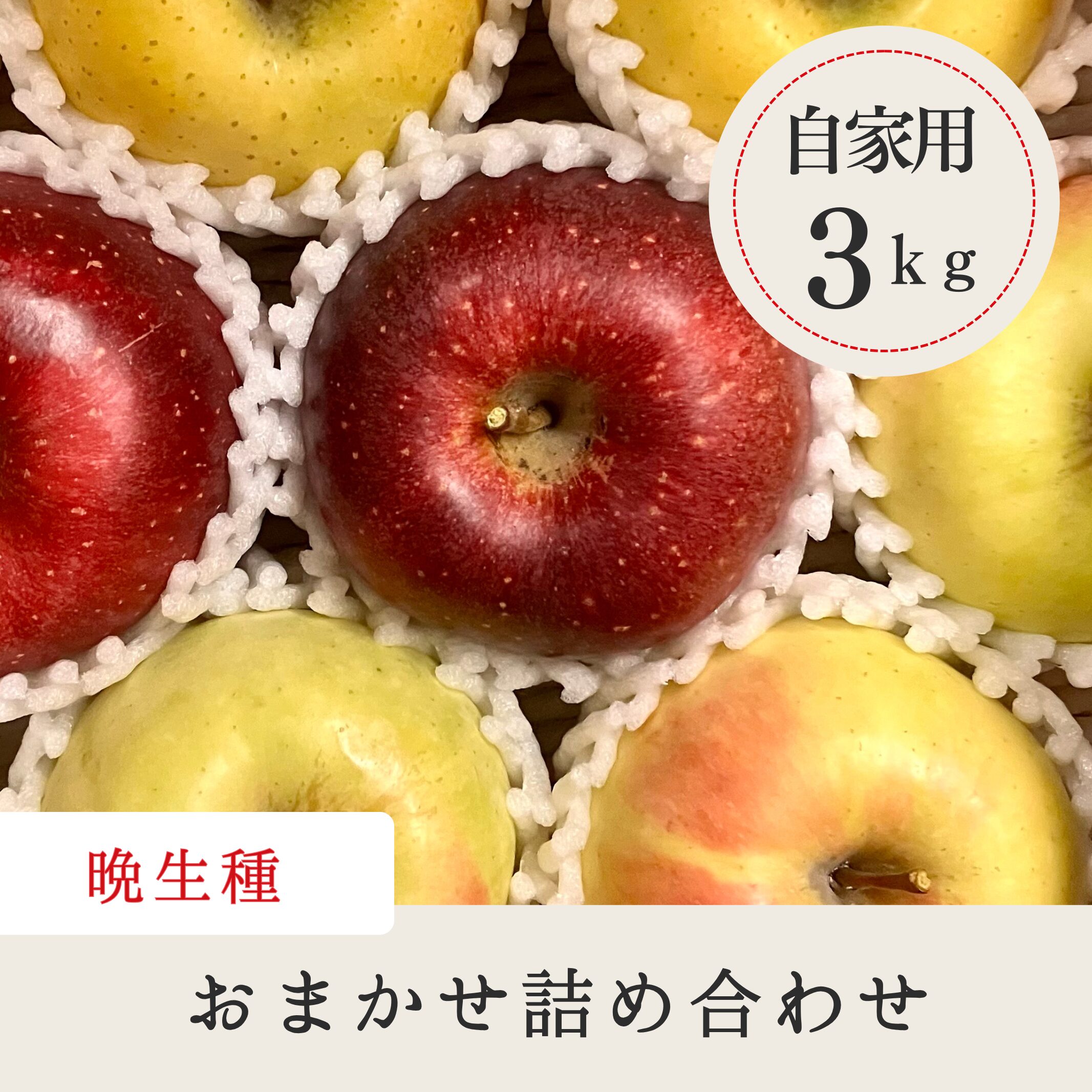 晩生種おまかせ詰め合わせセット 自家用【3kg】